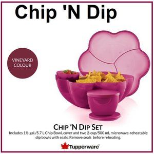 Tupperware Chip 'N Dip Set